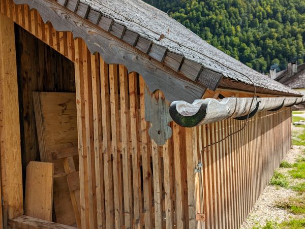 Wood Gutter Installation in Woodbridge